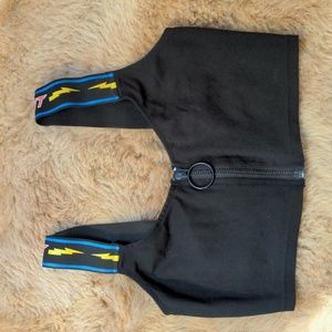 Current Mood O-Ring Black Zip Tank